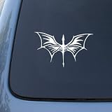 31Cj8nsMdXL. SL160  Tribal Dragon Flying   Car, Truck, Notebook, Vinyl Decal Sticker #2643 | Vinyl Color: White