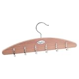 Cedar Belt Organizer Belt Rack by Woodlore - Brown Wooden