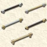 Avante 4 solid Brass pull, Chrome plated rod with Polished 7 Laquered posts