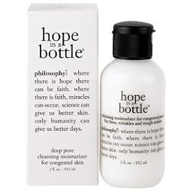 hope in a bottle | oil-free moisturizer and acne treatment | philosophy