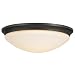 Murray Feiss FM273ORB Barrington 16-1/2-Inch Flushmount, Oil Rubbed Bronze with Opal Etched Glass