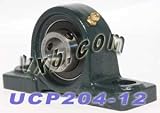 3/4 Bearing UCP204-12 + Pillow Block Cast Housing Mounted Bearings