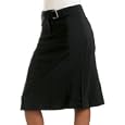 Women's Buckle Tab Waist Stretch Skirt