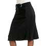 Women's Buckle Tab Waist Stretch Skirt