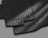 Rubber Floor Mats Charcoal Black Set 4 Mazda3 10 2010