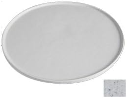Bugambilia DR206MW extra large Disc Tray 23-9/10" dia. rimmed marble white