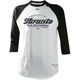 Blue Jays Raglan 3/4 sleeve T-shirt by Majestic