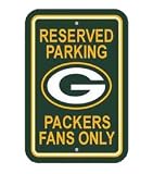 Green Bay Packers Plastic Reserved Parking Sign &acute; Reserved Parking: Packers Fans Only &acute; - B00021LLGO