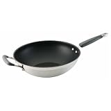 KitchenAid Gourmet Essentials Brushed Stainless-Steel 12-Inch Nonstick Stir Fry
