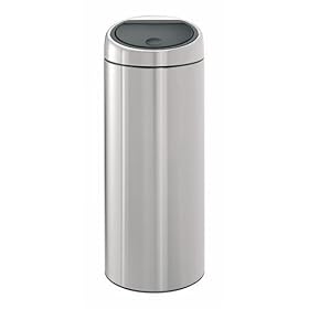 Brabantia Touch Bin, 30 Litre, Matt Steel