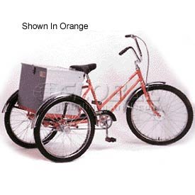 Adaptable Tricycle 500 Lb Cap. 1 Speed Coaster Brake With Rear Box Yellow