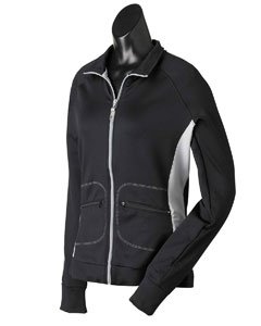 Alo - Ladies' 7.1 oz. Lightweight Jacket >> 2XL,BLACK/GREY