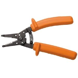 Klein 11055-INS Insulated Klein-Kurve Wire Stripper Cutter, Orange by Klein