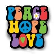 Peace Hope Love Mini Fobbz