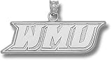 Western Michigan Broncos New WMU 3/8 Charm - Sterling Silver Jewelry