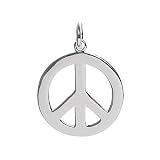 Sterling Silver Peace Sign Pendant