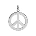 Sterling Silver Peace Sign Pendant