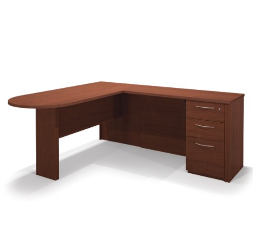 Buy Cheap L-shaped Corner Desk with Peninsula & Pedestal