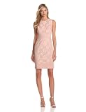 Maggy London Womens Web Rose Lace Sheath with Front Panel Dress