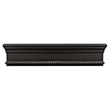 Harome Designs 4ft Rope Wood Cornice Set Black HWC-R20-4B