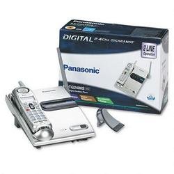 Remanufactured Panasonic KX-TG2480S 2-line, 2.4 GHz Cordless Phone (Silver)