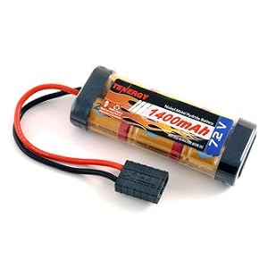7.2V 1400mAh NiMH Flat Battery Packs with Traxxas Connector for 1/18 and 1/16 Scale Cars / Trucks with Traxxas Connector