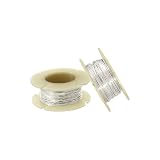 Sterling Silver 1 oz Spool 0.51 mm Dead Soft Round Wire, 24 Gauge