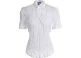 Petite Bay Studio Khakis White Elbow Burnout Top