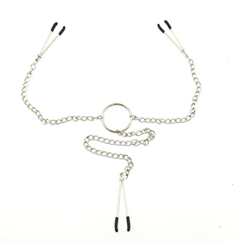 New Bondage Breast Nipple Vaginal Clit Clip Clamp Metal Chain