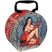 Bettie Page Round Tin Tote