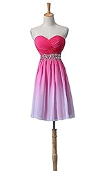 A-line Cocktail Short Chiffon Homecoming Dress/Prom Dress/Wedding Dress 