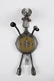 BANDANA/YARDBIRDS Collectible Metal HORSE Mare SCULPTURE Clock