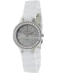 DKNY Broadway White Ceramic Glitzy Womens watch #NY8893