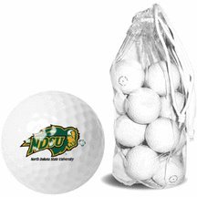 North Dakota State Bison 15 Golf Ball Clear Pack