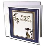 Beverly Turner Design - Copper Cat, Happy Birthday - Greeting Cards-12 Greeting Cards with envelopes Beverly Turner Design - Copper Cat, Happy Birthday - Greeting Cards-12 Greeting Cards with envelopes