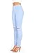 Vibrant Women's Juniors Ripped Knee High Waist Jeggings