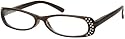 Sunoptic Rd1C Brown Reading Glasses - Diamante - Strength +2.00 
Incl. Case