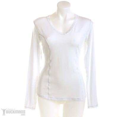 Nils Gillian Base Layer Top - Womens - Large, White
