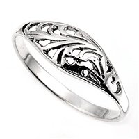 925 Sterling Silver Plain Ring - Size 10