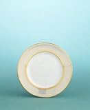 Martha Stewart Collection with Wedgwood Ribbon Stripe Bread and Butter Plate in Gold, 6