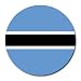 Botswana Flag Round Mouse Pad