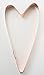 Skinny Tall Heart Cookie Cutter