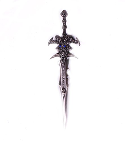 Dandingding World of Warcraft Arthas Menethil Frostmourne Sword Keychain,11cm
