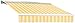 Awntech 12-Feet Destin LX with Hood Manual Retractable Acrylic Awning, 120-Inch Projection, Almond Multi