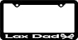 Lax Dad License Plate Frame