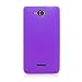 Solid Purple Silicone Skin Gel Cover Case For LG Lucid 4G VS840