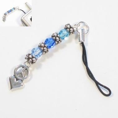 Childrens Toyshop  Jewelry : Peace to You All Phone Charm- Red