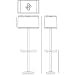 Adaire Tray Table Floor Lamp Finish: Deep Patina Bronze with White Shade