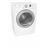 LG : DLG2526W 27in Gas Dryer with 7.0 cu. ft. Capacity - White