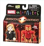 Iron Man Movie Minimates-Pepper Potts and Mark III Iron Man
